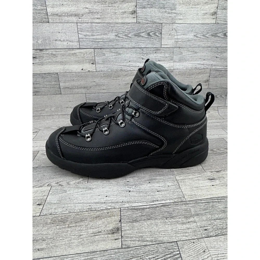 Dr. Comfort‎ Ranger 9410 Men Black Leather Hiking Boots Size 10M Therapeutic